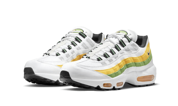 Air Max 95 Essential White Green Apple Tour Yellow