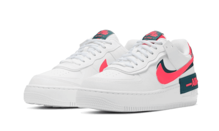 Air Force 1 Shadow White Dark Teal Solar Red