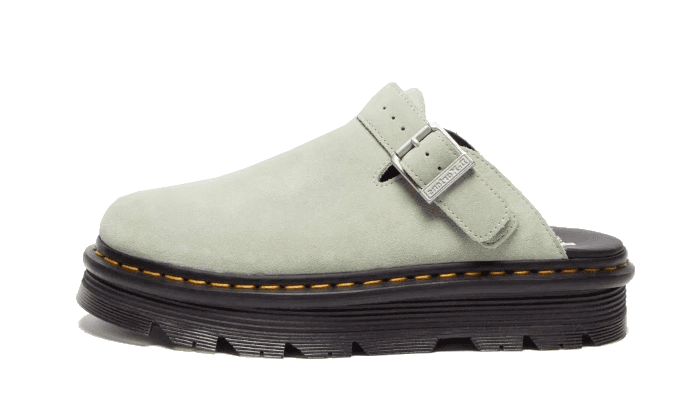 Mules ZebZag Green Suede